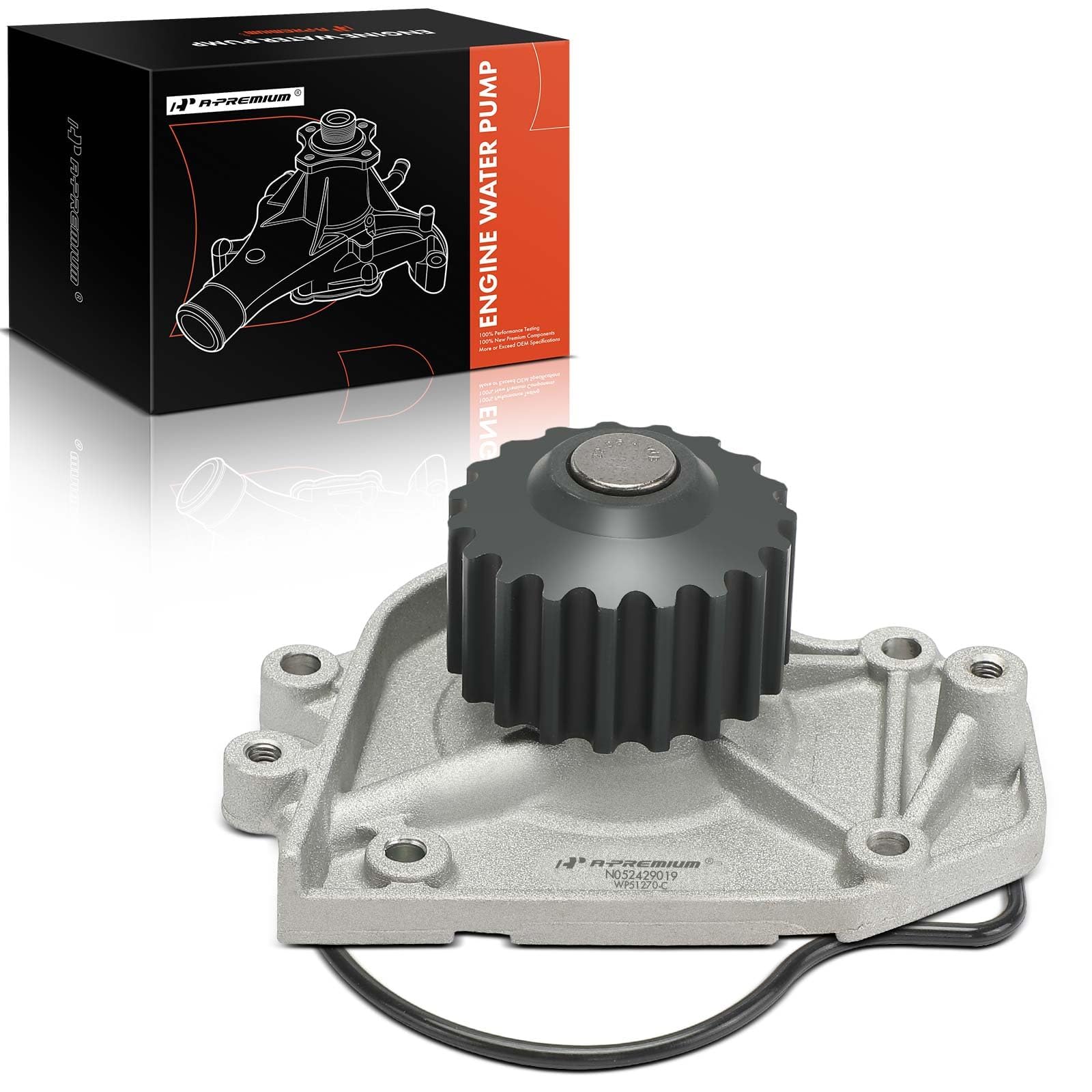 A-Premium Engine Water Pump with Gasket Compatible with Acura Integra 1990-1995 1.8L, Replaces for 19222PR4003, 19200PR4013