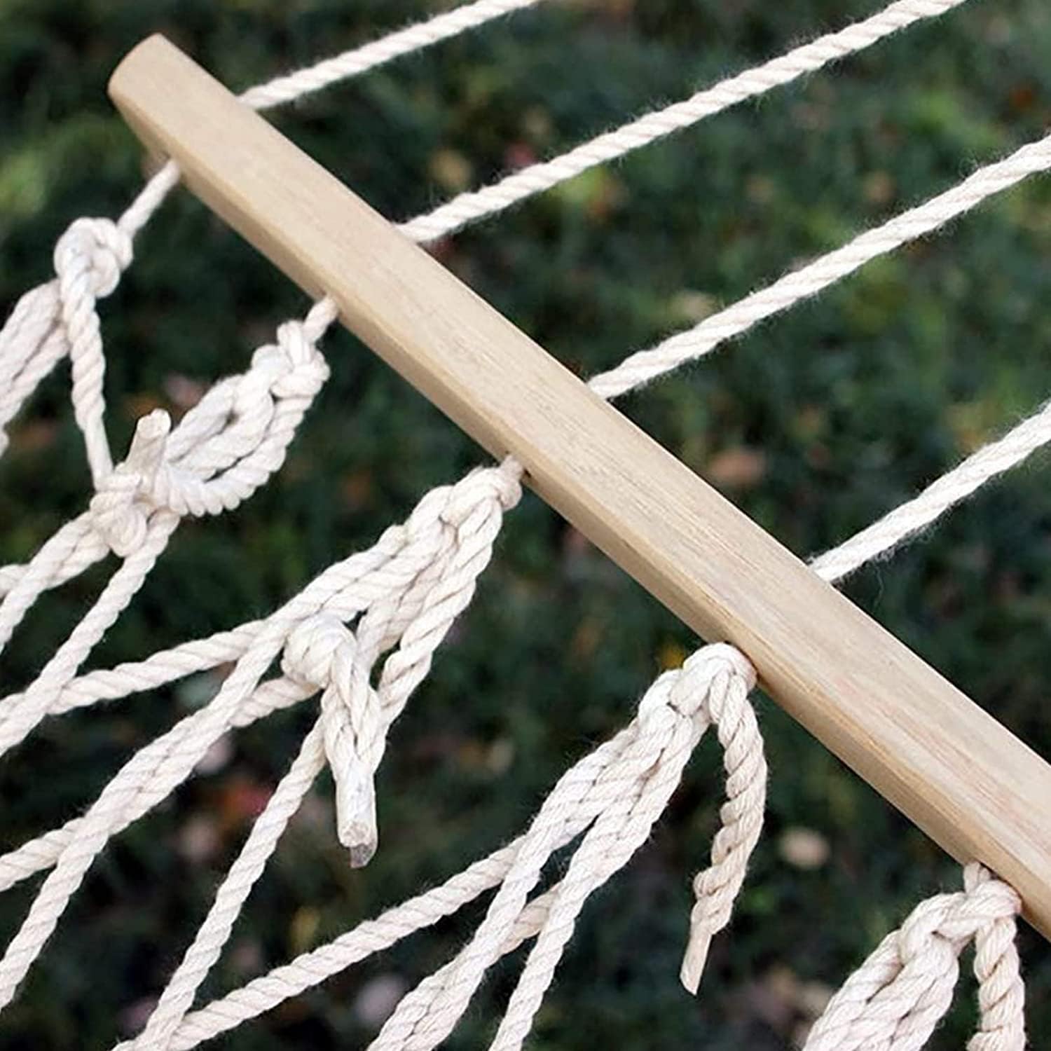 Amaca da campeggio all'aperto Amaca In Rete Intrecciata 200 * 80 Cm In Corda Super Traspirante An-ti-rotolamento Per Interni Ed Esterni Balcone Giardino Campeggio Spiaggia 200 Kg Di Carico