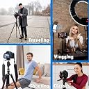 Tygot 3366 Aluminum Tripod (55-Inch), Universal Lightweight Tripod with Mobile Phone Holder Mount & Carry Bag for All Smart Phones, Gopro, Cameras gallery image
