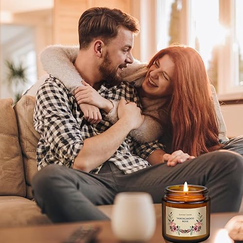 Miniatura 5 de Juego de velas perfumadas de regalo para mujeres, paquete de 10 velas de cera de soja de larga duración, velas de aromaterapia para el hogar, regalo