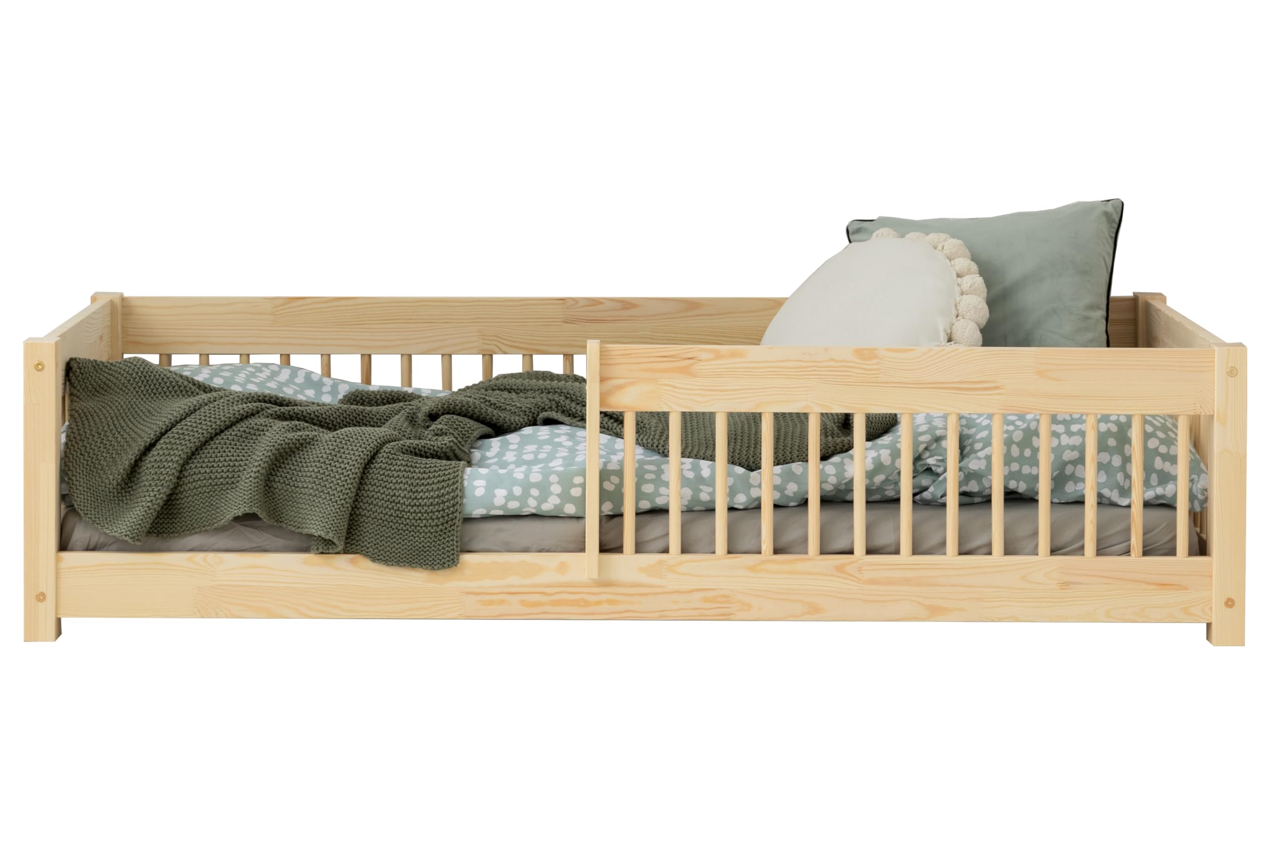 ADEKO Cama Infantil CPW 90x180 Cama Individual de Madera Muebles de Dormitorio Infantil, Cama con Somier de Láminas, Variaciones Varias