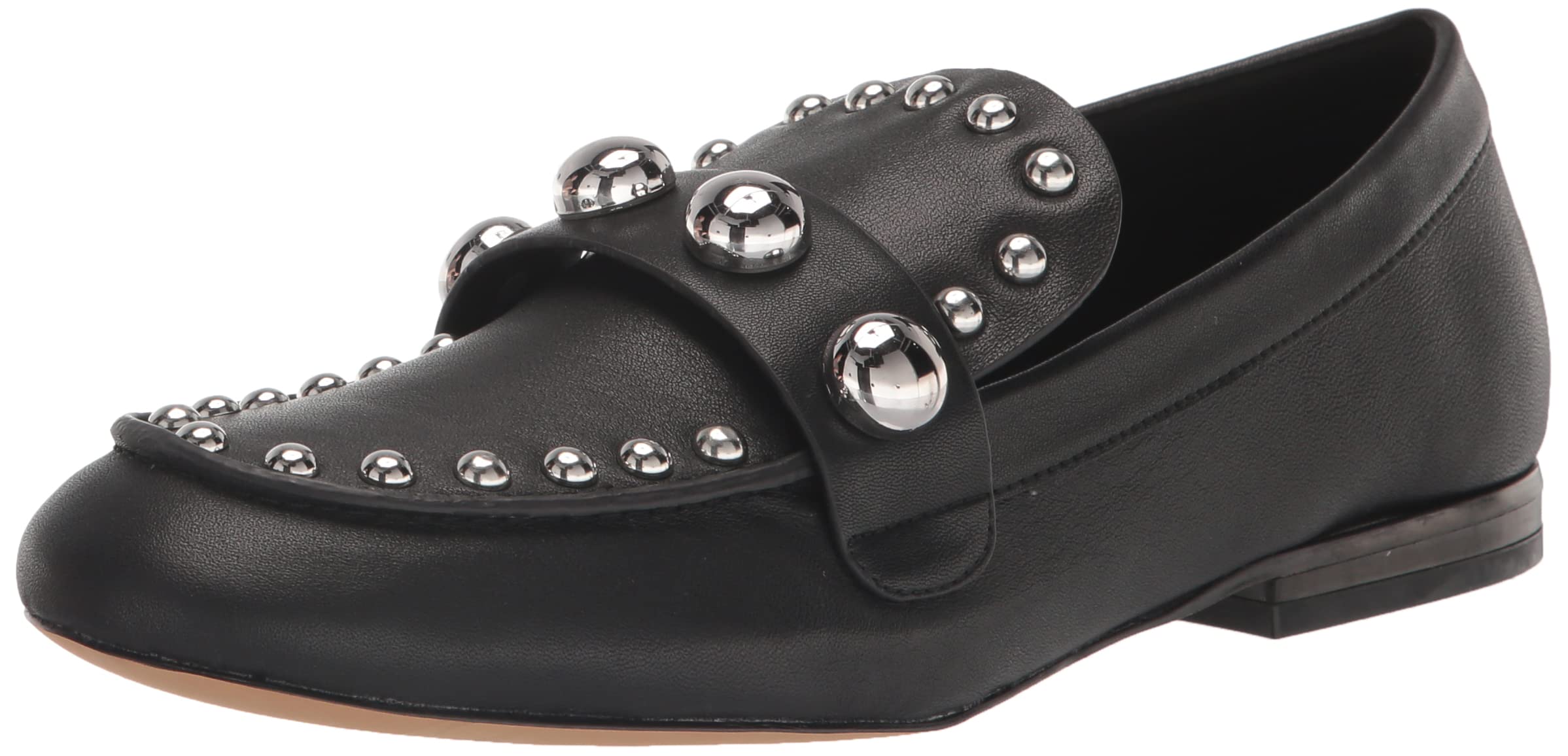 Karl Lagerfeld Paris Womens Avah Studded Faux Pearl Loafers