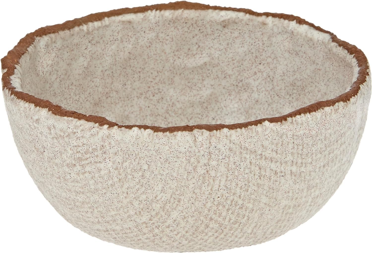 GAIA Spice Pottery Tableware Collection White Pepper Bowl, Small, 10 cm Width x 5 cm Height