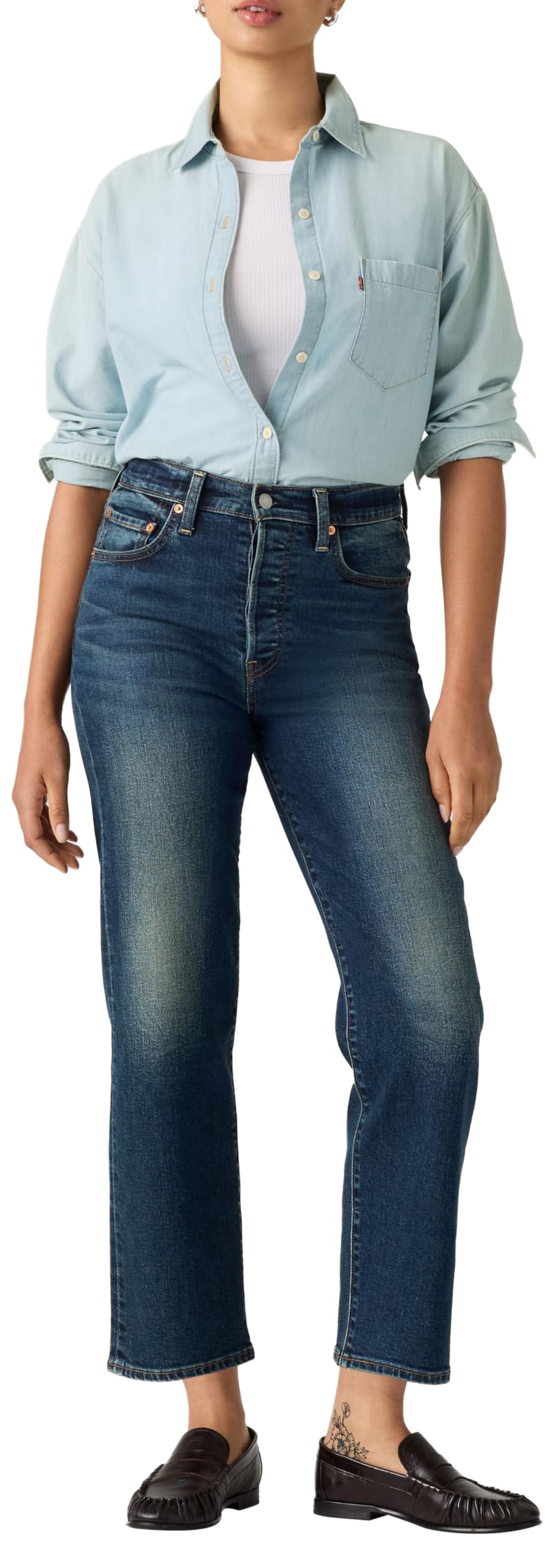 Levi's Damen RIBCAGE STRAIGHT ANKLE TIGHTS – Bild 5