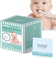 Vista 9 de 42 piezas + 1 cepillo de dientes para bebé con caja de gasa absorbente limpiador oral, limpiador de lengua de bebé, limpiador oral desechable