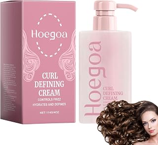 Hairhalo Curl Defining Cream, Hair Volumizing Cream, Moisturizing Cream, Defining Cream, Smoothing for Curly and Wavy Hair, Moisturizing and Keeping Hair Model, No Lint (1)