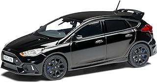 Corgi - Ford Focus Mk3 RS VA15305, Modèles réduits, Shadow Black - Voiture de Sport Britannique Classique de Collection pour Hommes et Femmes