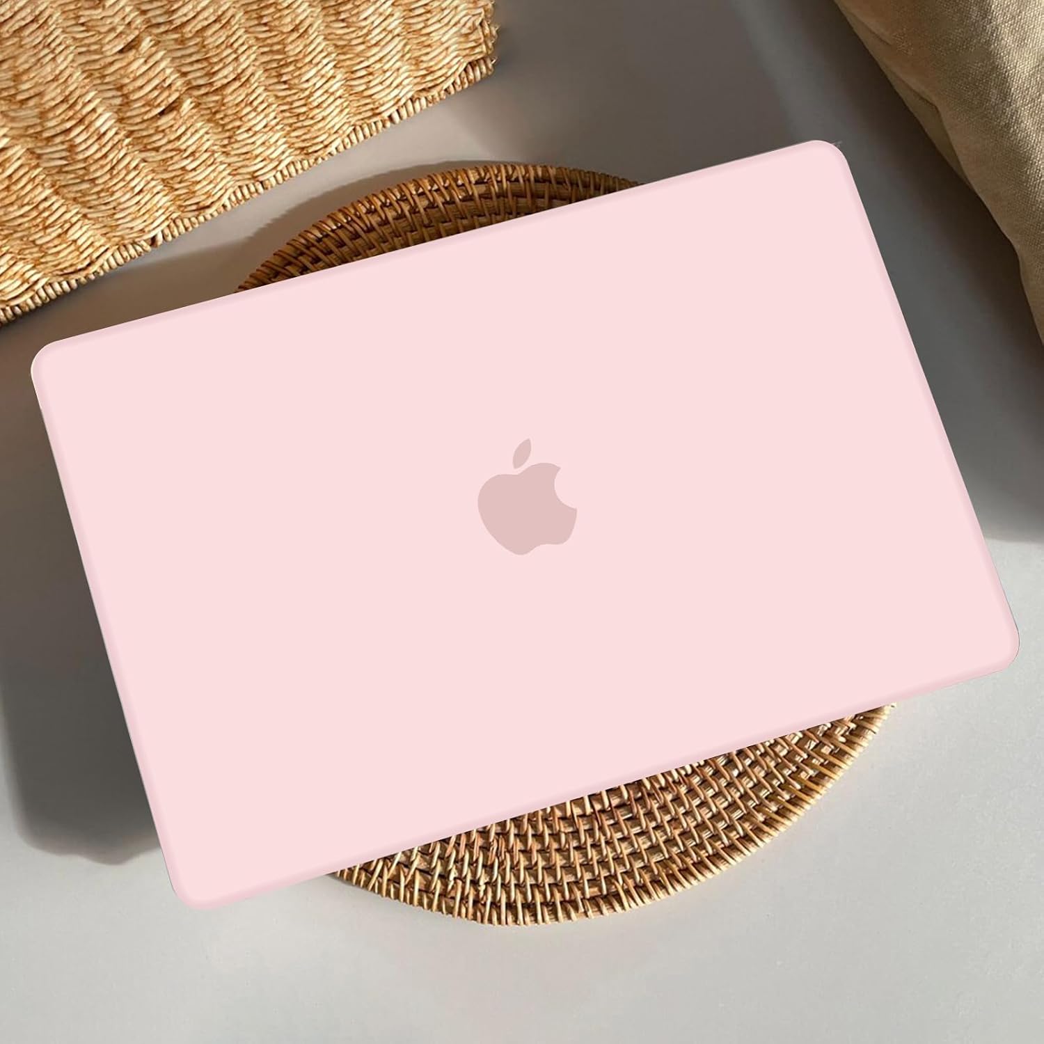 AKIT Compatible with MacBook Neo Case 13 inch 2026 A3404, Slim Matte Hard Shell Laptop Case+Screen Protector+Keyboard Cover for MacBook Neo 13 inch, Chalk Pink