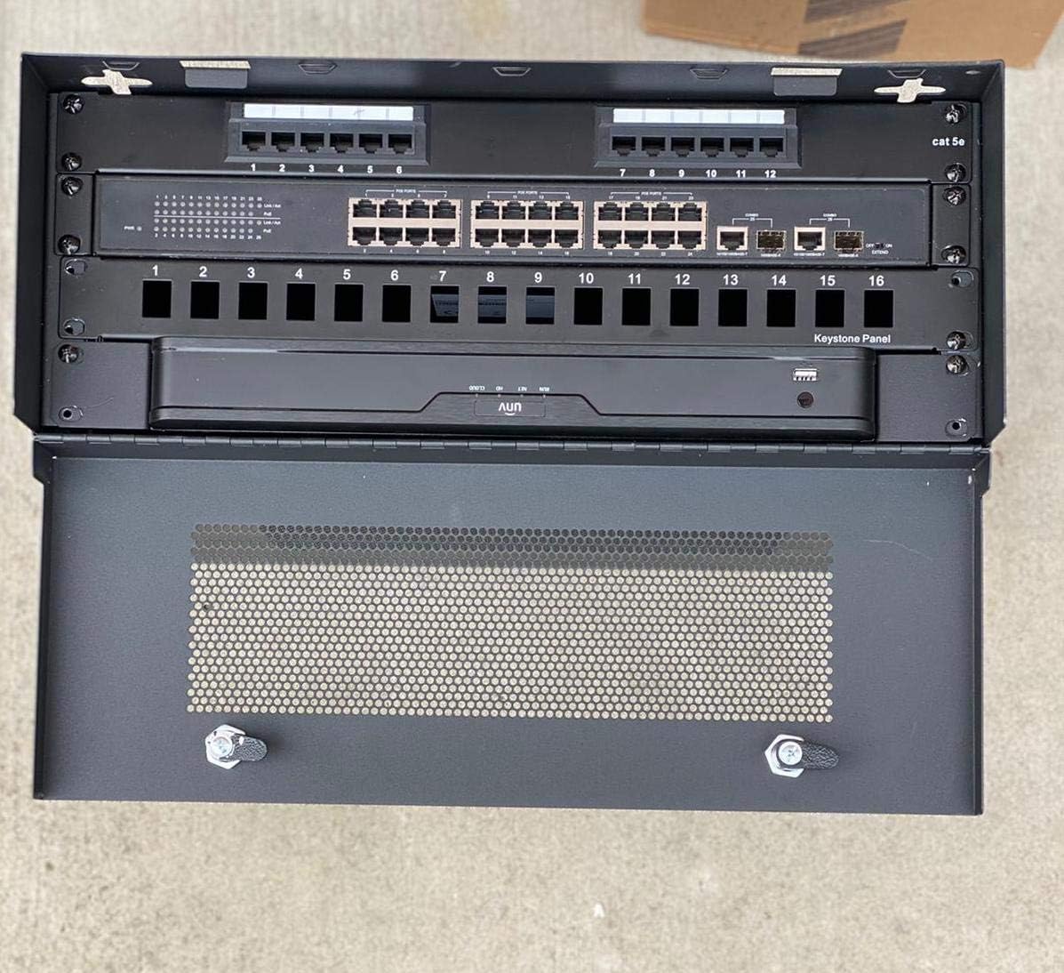 Tор Rаtеd Kenuco 4U Heavy Duty 16 Gauge Steel DVR Security Lockbox with Swing Open Top (19'' x 13.4'' x 7'' 4U)