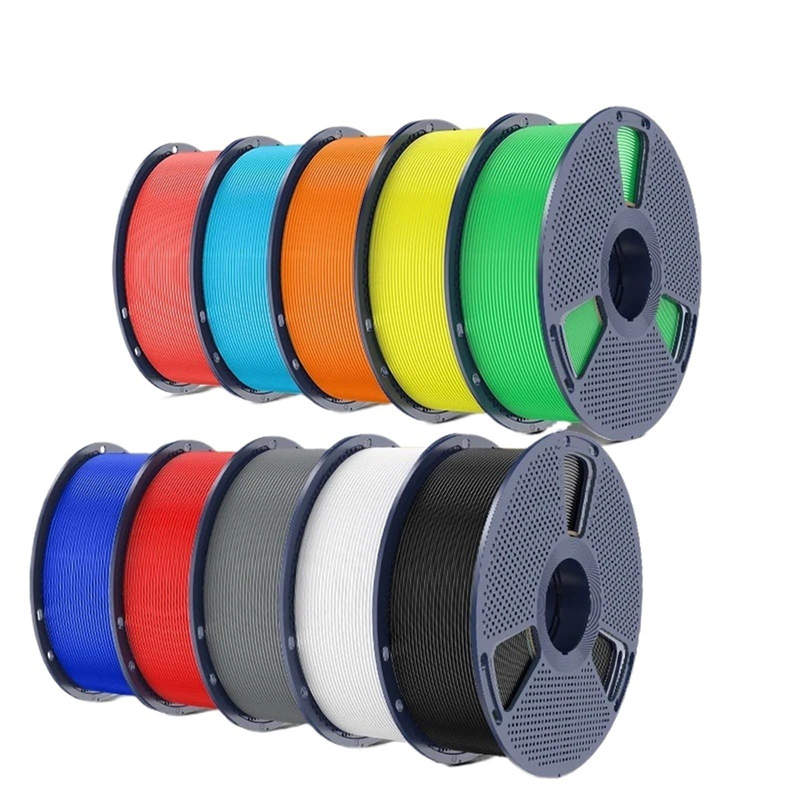 Compatible con filamento SUNLU PLA+ de 1,75 mm. | Juego multicolor de alta resistencia de 10 kg, cuidadosamente enrollado, apto for la mayoría de impresoras FDM(Mix 1)