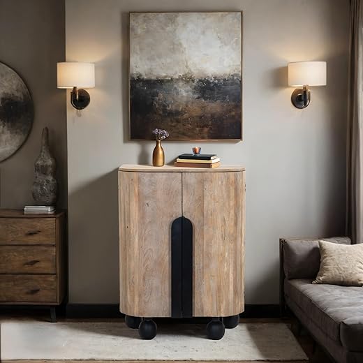 Modern Bar Cabinet with Shelves