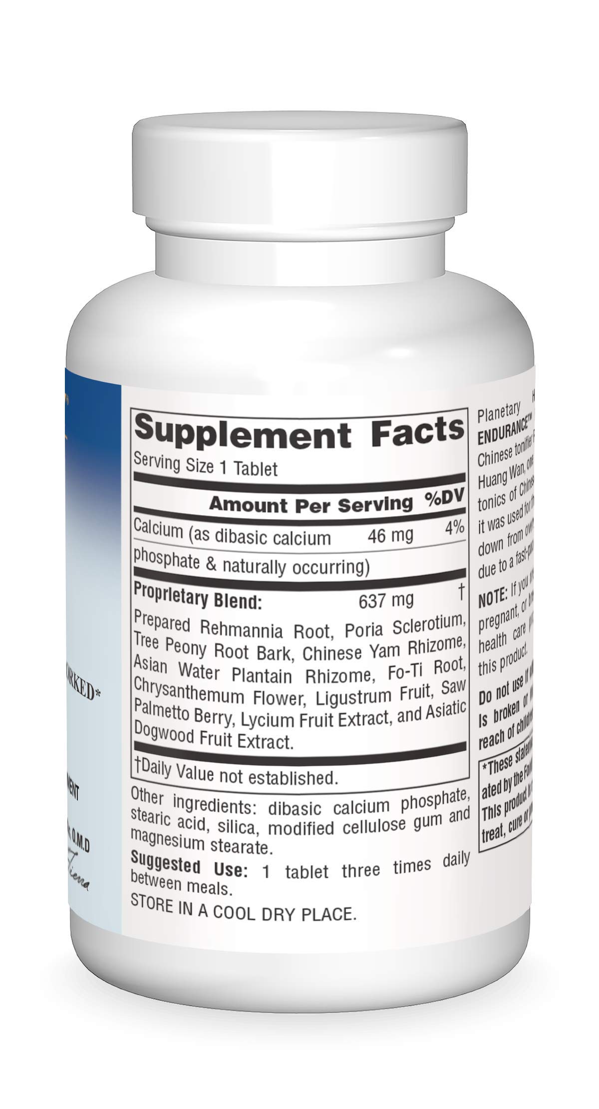 Planetary Herbals Rehmannia Endurance Tablets, 75 Count — Amazon image 3