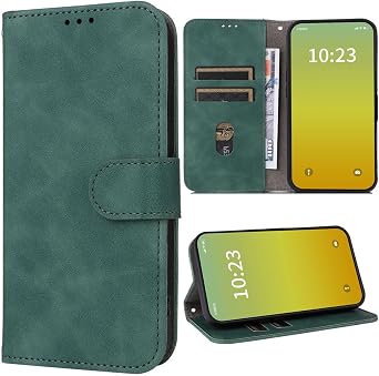 Fashion Leather Magnetic Flip Foldable Card Holder Slots Wallet Back Cover with Wriststrap Phone Case for OnePlus 11R 5G-Green