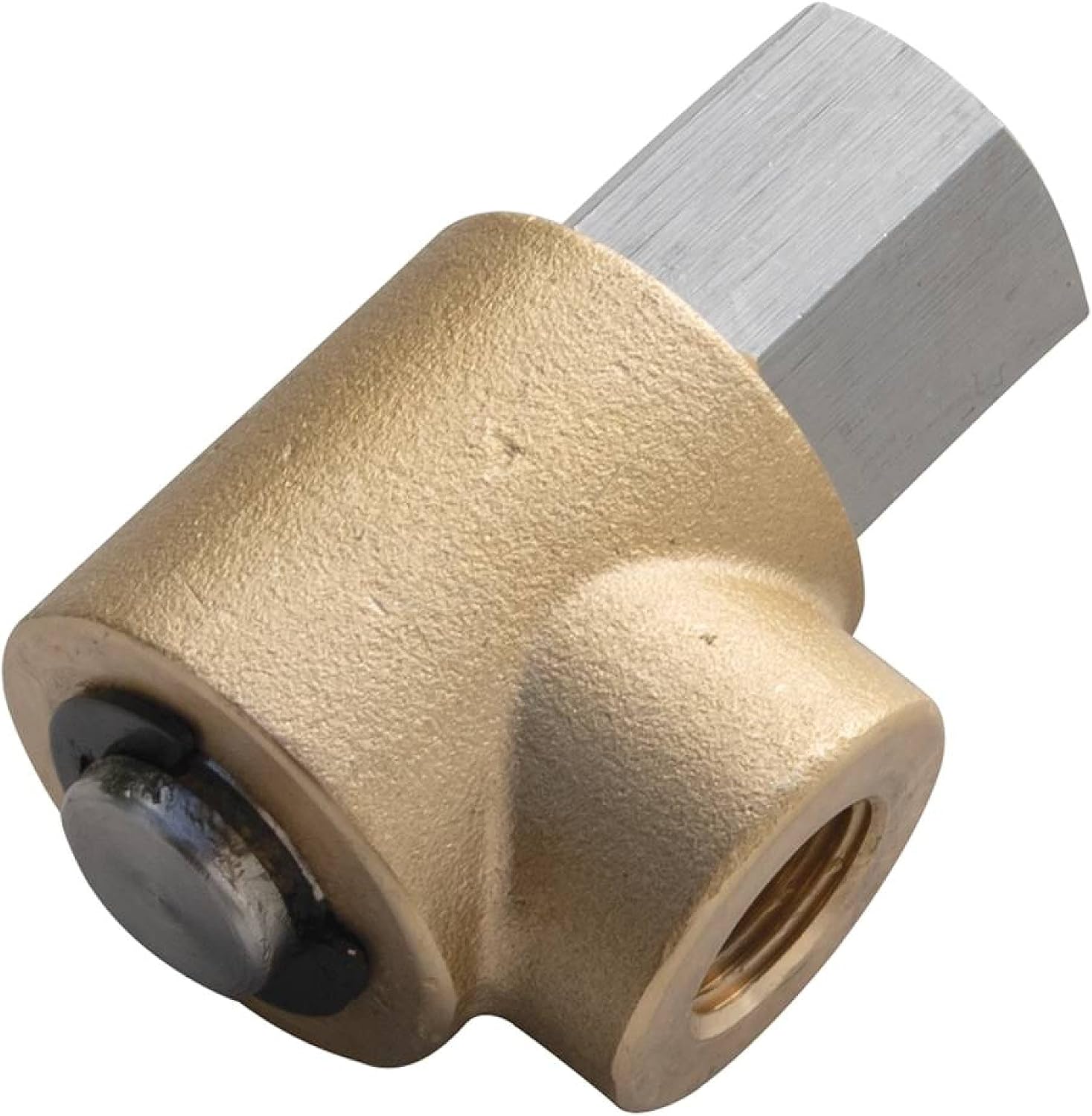 Stens 758-806 Swivel For 90 Degree Swivel - 3/8" FNPT x 1/2" FNPT - 4000 PSI Max - 10,500 Gallons Per Minute - 300 Degrees Fahrenheit Max Temperature - Copper Silver