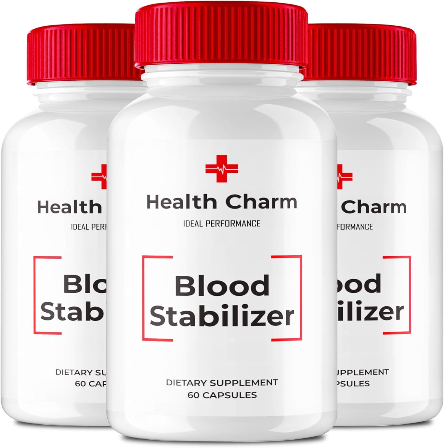 Health Charm Blood Formula Support Capsules, HealthCharm Supplement Pills - Maximum Strength, All Natural Premium Formula, Healthy Circulation & Stable Levels, Health Charm Reviews (3 Pack)