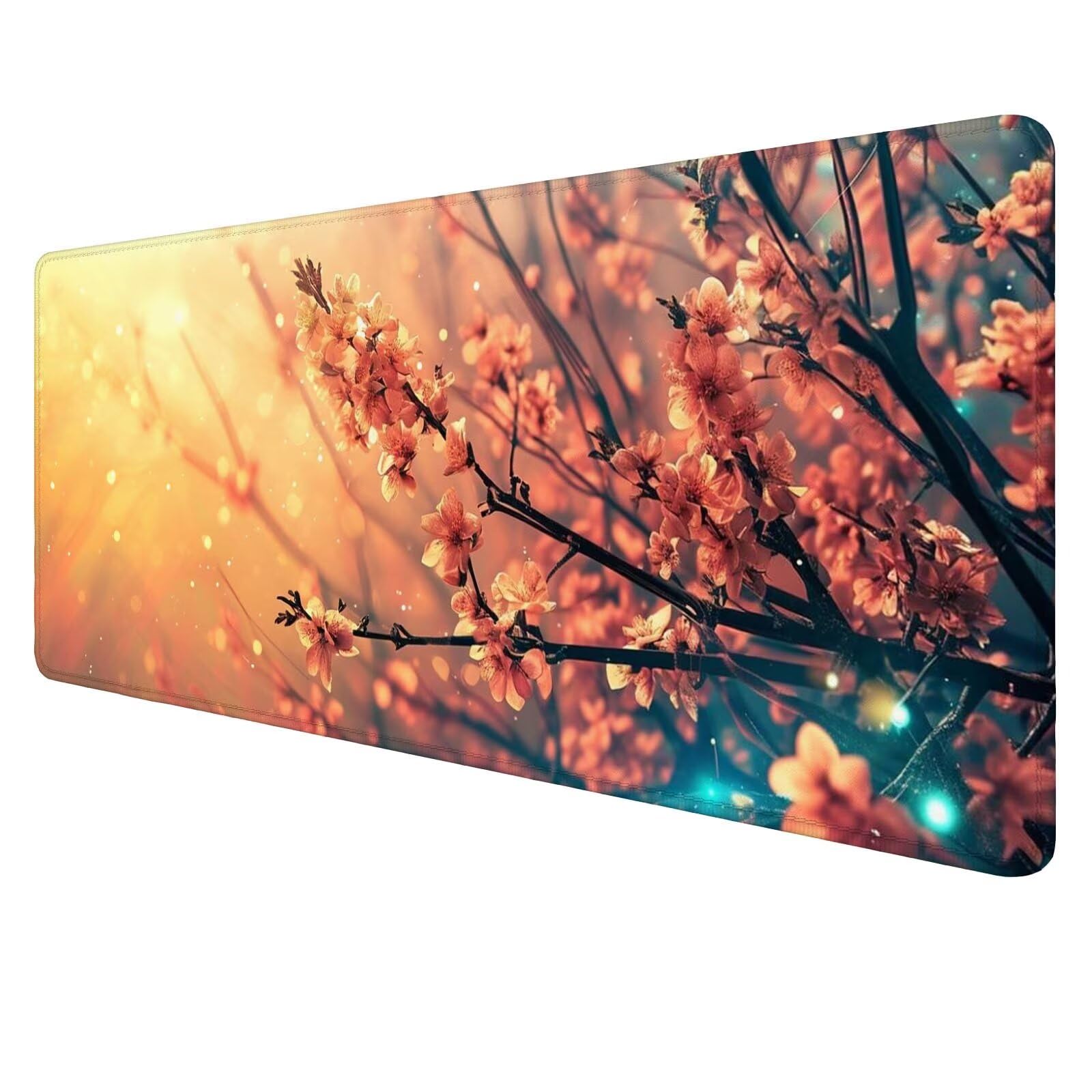 Alfombrilla Ratón Pechuga De Ciruela Alfombrilla Ratón Gaming XXL 1200x600x3mm Accesorios Escritorio,Antideslizante Mousepad Árbol Tapete Escritorio Infantil,para Alfombrilla Pc Teclado Ratón J920
