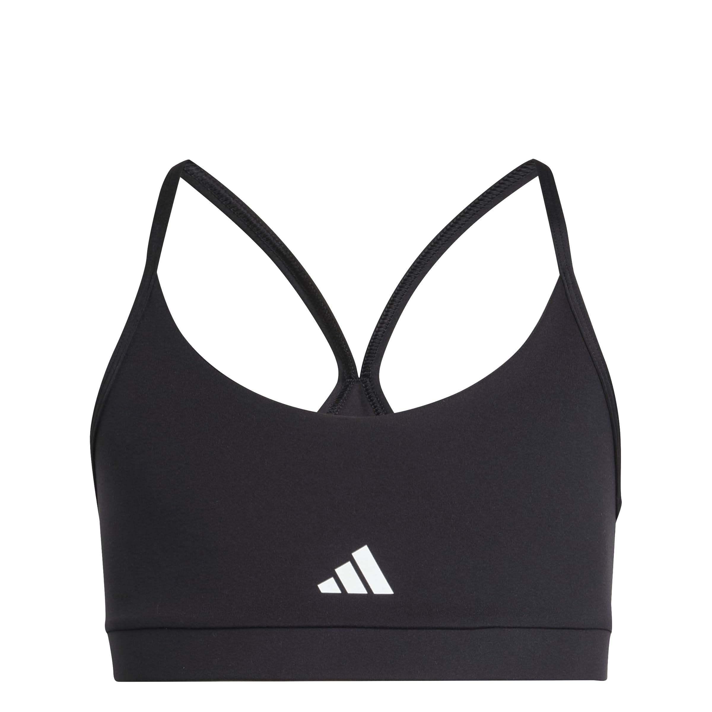 adidas Girl's Train Essentials Soft Touch Bra, Black/White, 13-14 Years