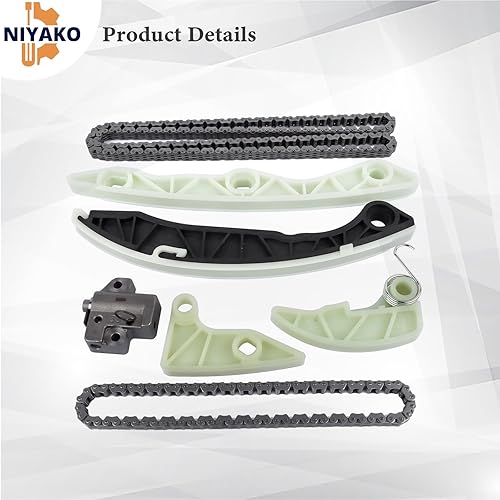 Miniatura 5 de Kit de cadena de distribución de repuesto # 24322-25000 24471-25001 para Hyundai Genesis Coupe Tuscon Sonata EF 2.0L 2009-2015, Kia Sportage Forte