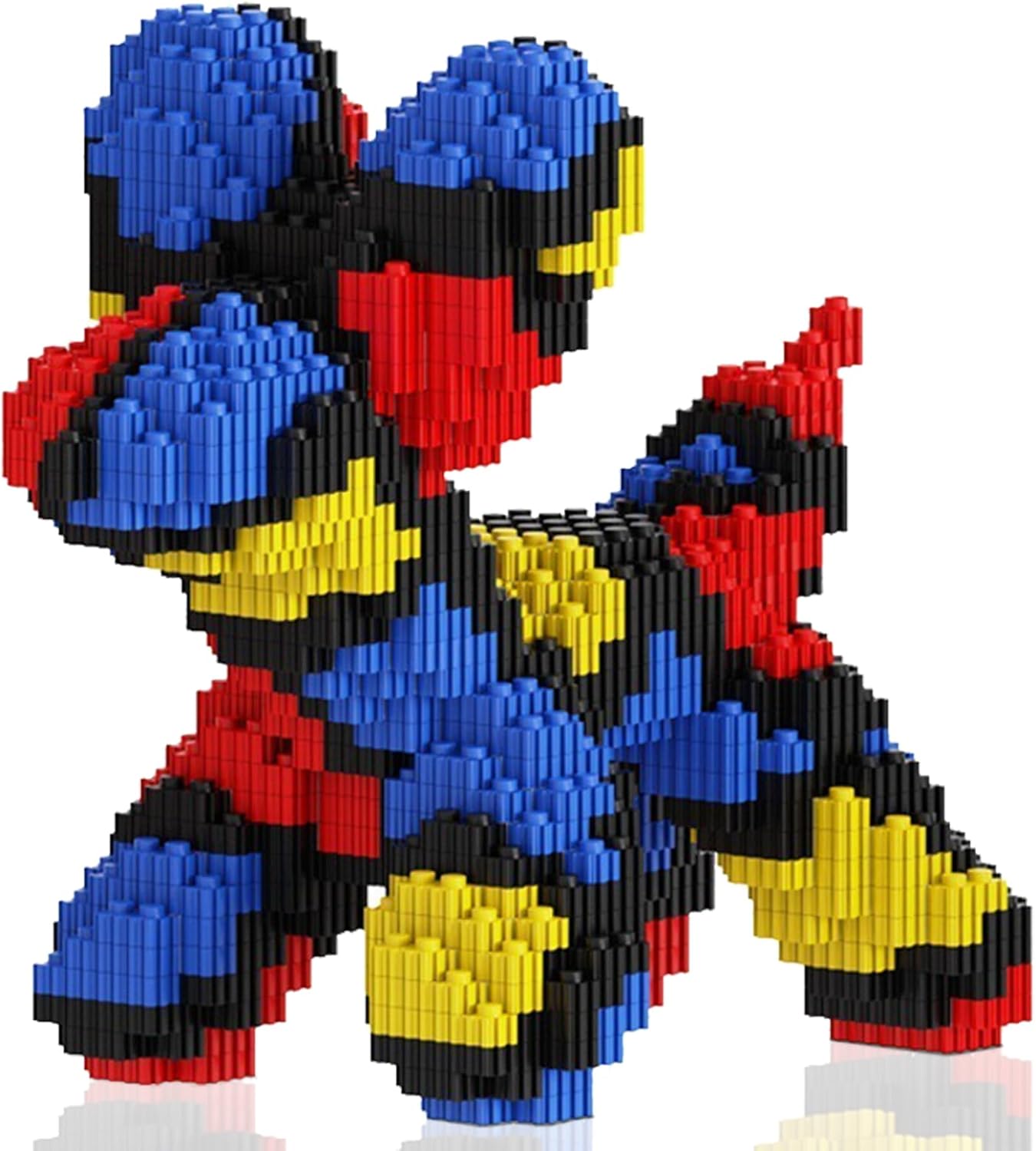 Micro Dog Building Blocks, Balloon Dog Toy Compatible with Lego, Dachshund Pet Building Toy 1000PCS, 3x6x7.5″‌ 3D Animal Decoration Model, STEM Birthday Gift for Adults and Kids Age 8+