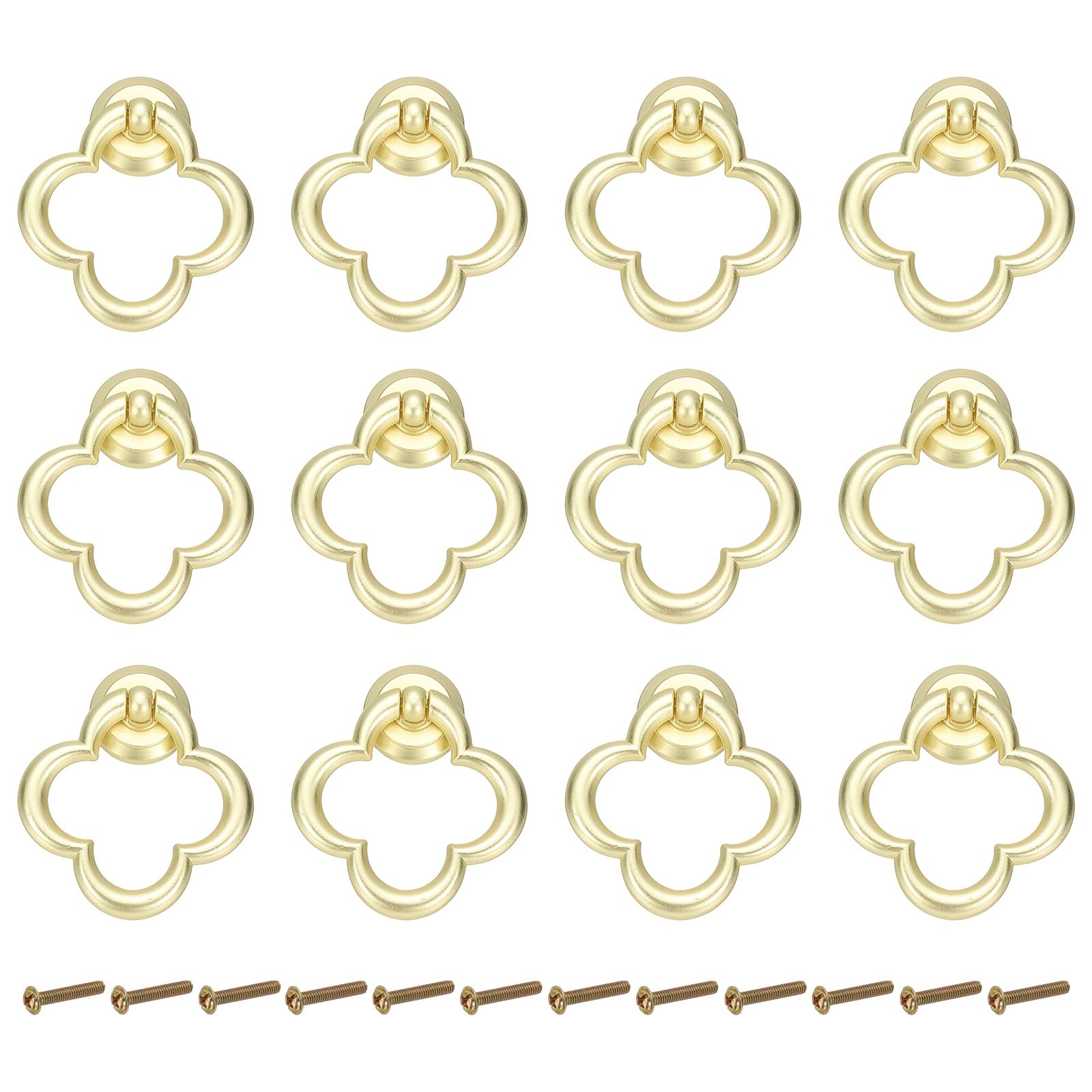PATIKIL 12Pack Drawer Ring Pull Handles