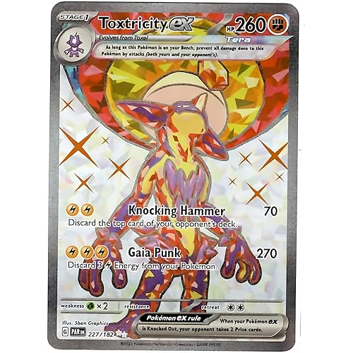 Pokemon - Toxtricity ex 227/182 - Paradox Rift - Tera Full Art - Ultra Rare - Single Card