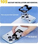 (3 Sets) Orzero Camera Lens Protector Compatible for iPhone 17 Pro/17 Pro Max/16 Pro/16 Pro Max, Protector de Cámera One-Step Installation Tray Individual Metal Ring Glass - Silver