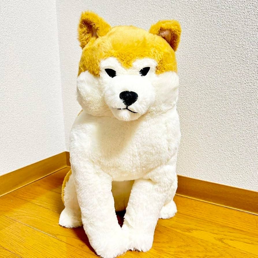 Amazon.co.jp: ほっこり秋田犬まさきち ウルトラBIG ぬいぐるみ 柴犬