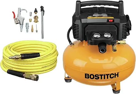 Bostitch Air Compressor Kit, Oil-Free, 6 Gallon, 150 PSI (BTFP02012-WPK)