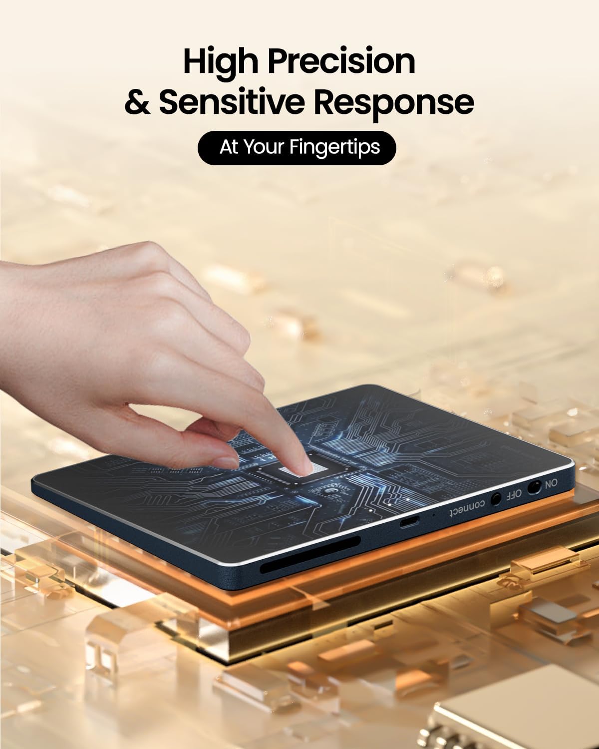 ProtoArc T1 Plus Repons Presizyon ak Sansiblite Segondè