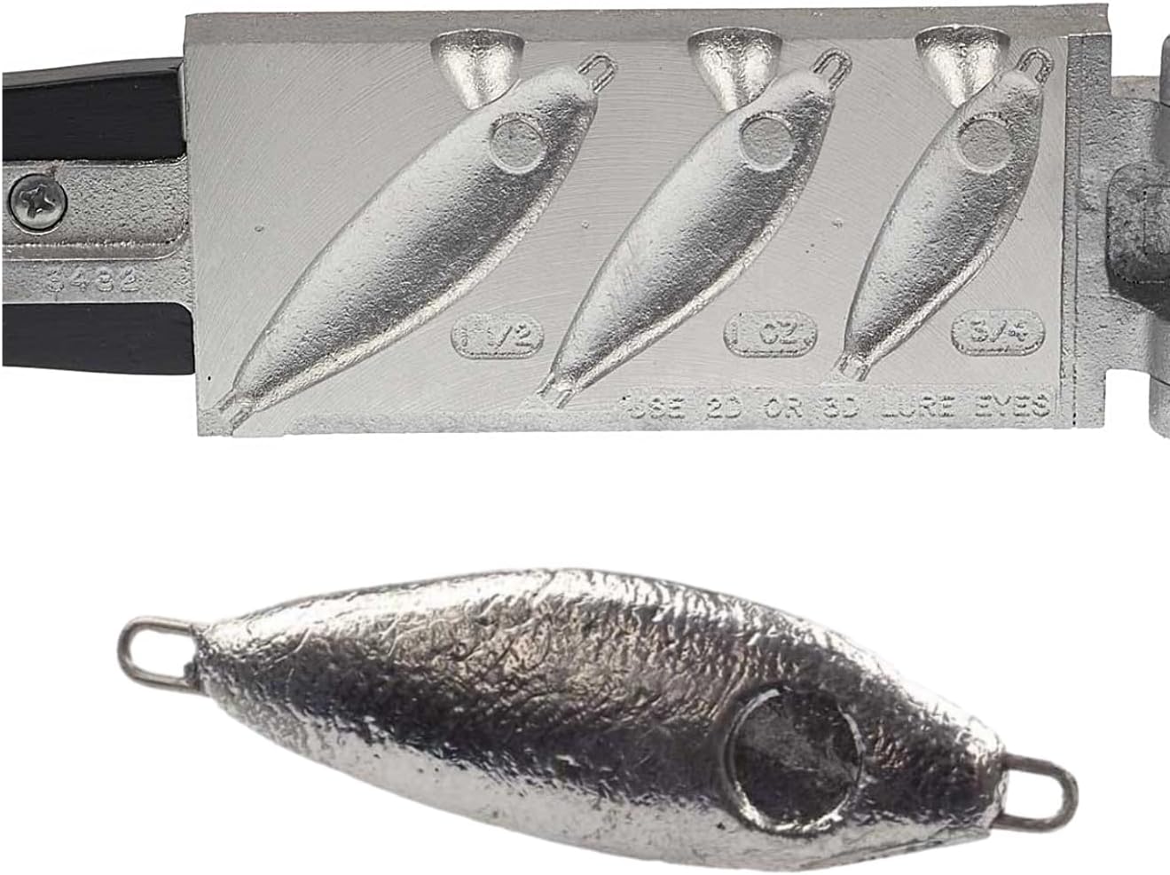 Do It Mold Shad Spoon Jig Size 3/4, 1, 1 1/2 oz. Do it Mold 3496 Cavities 3 Total