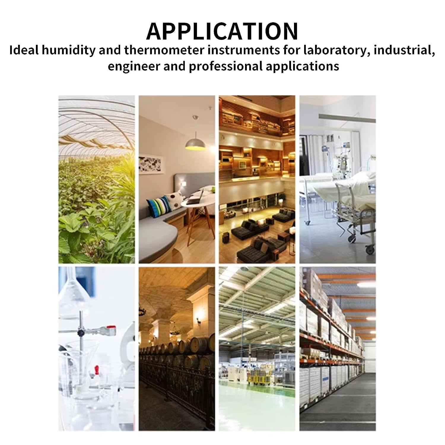 Histek HT-86 Digital Thermometer Hygrometer Temperature Humidity Meter Air Quality Meter Handheld and Portable