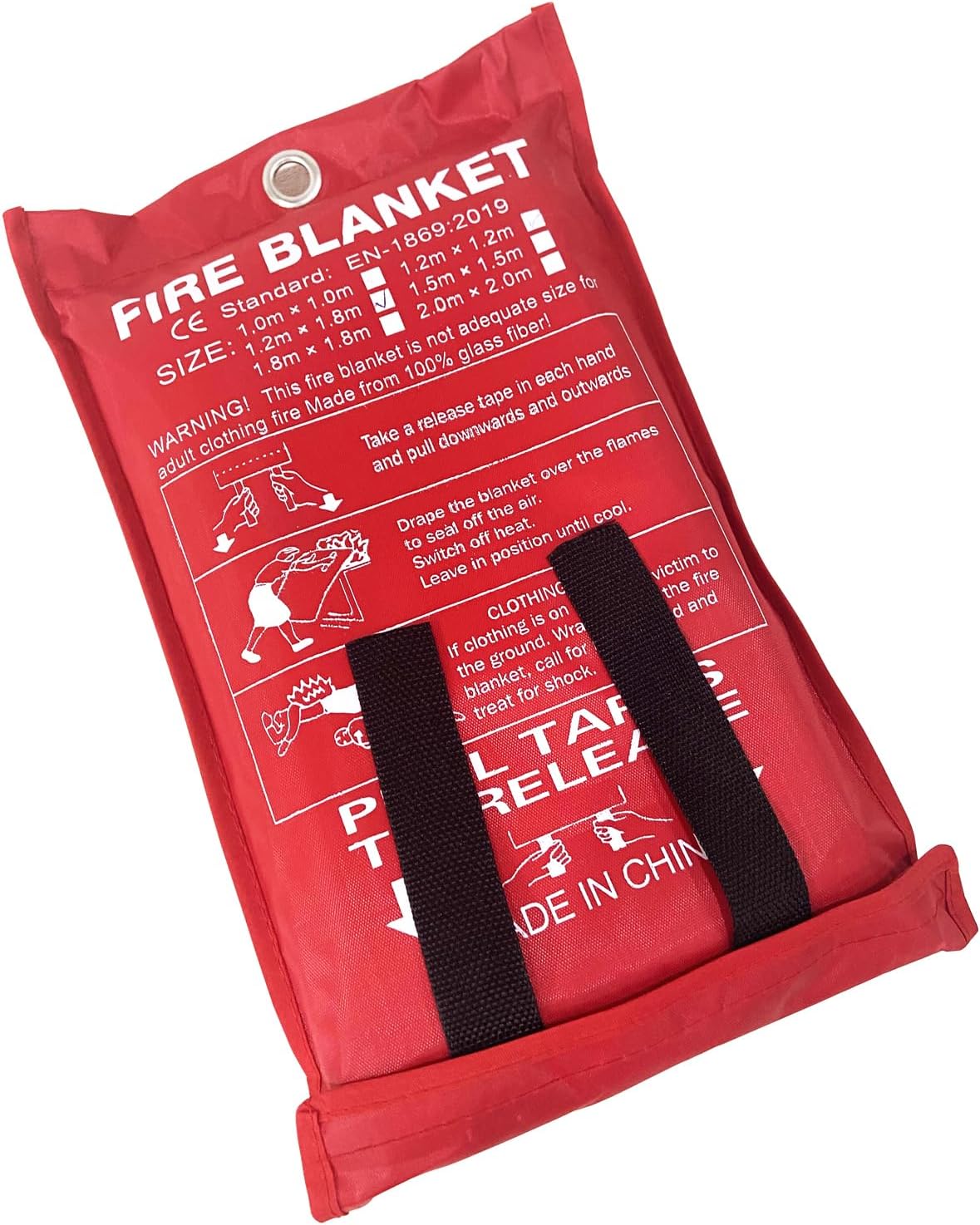 ISOP Fireproof Blanket Large 70 * 78 Inches Pack of 2 – Emergency Fire Blanket – Heavy Duty Emergency – A-Grade Survival Blankets – Fire Suppressant Sheet – Rescue Cover for Home & Kitchen Safety
