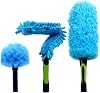 EVERSPROUT Duster 3-Pack | Hand-Packaged Cobweb Duster, Microfiber Feather Duster, Flexible Ceiling Fan Duster | Twists onto Standard ACME Threaded Poles (Pole Sold Separately) (Medium-Stiff Bristles)