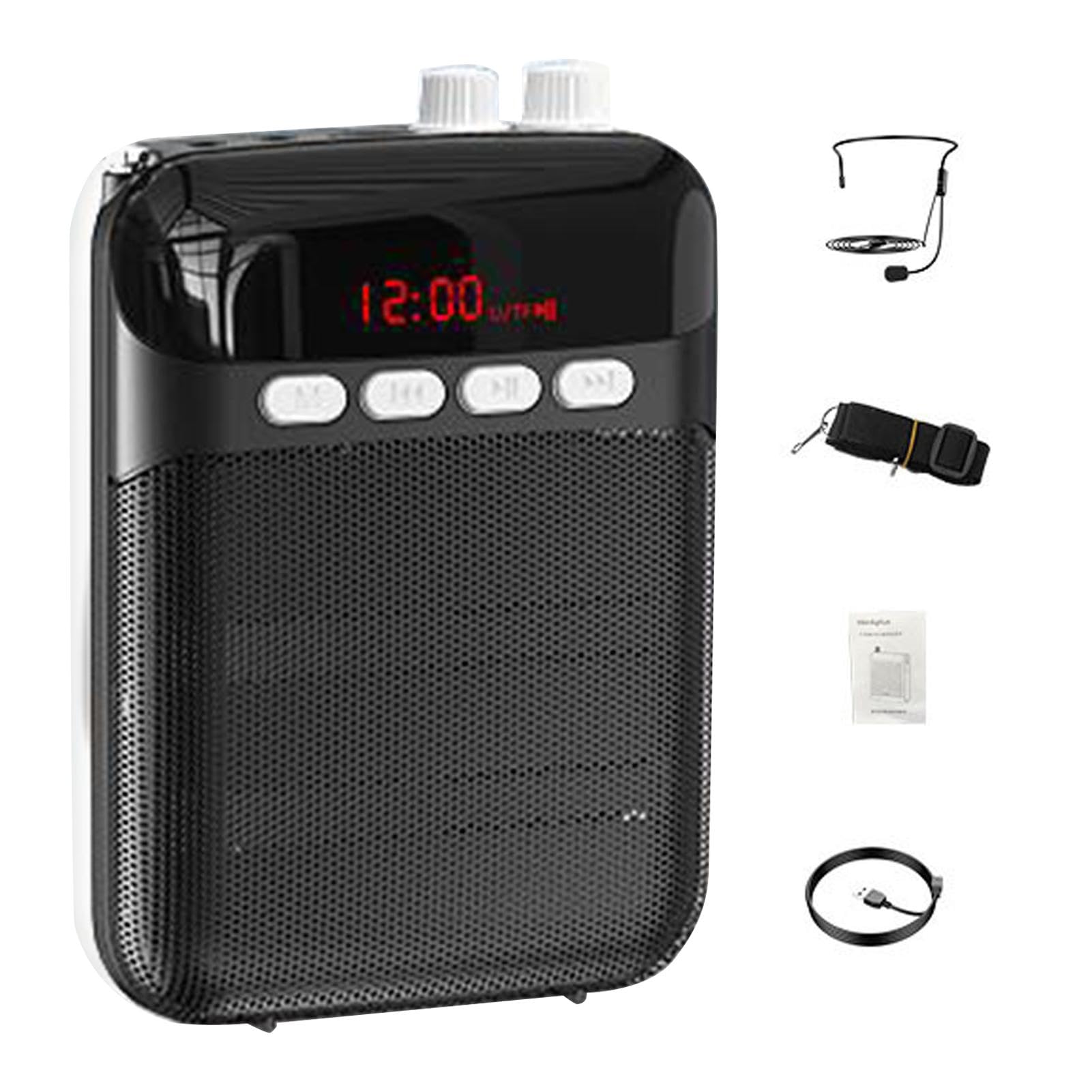 Amplificateur vocal portable rechargeable avec sangle réglable - 8