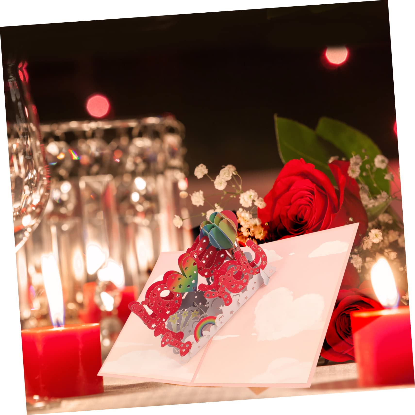 TEHAUX 5ensembles Cartes De Vœux Pour Anniversaire Mariage Saint-valentin Et Fête Des Mères De Carte Personnalisable Avec Messages Touchants