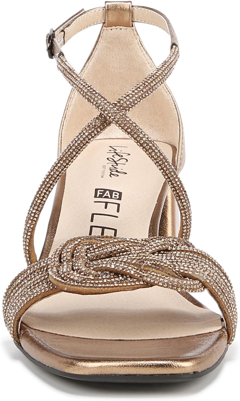 LifeStride womens Captivate Strappy Block Heel Dress Sandals - Image 2