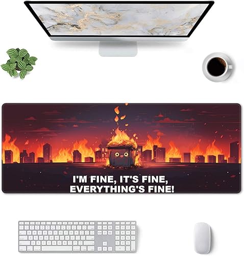 Miniatura 9 de ProbTis Cyberpunk - Alfombrilla de mouse para escritorio, alfombrilla de mouse cibernética grande, base de goma antideslizante, protector de