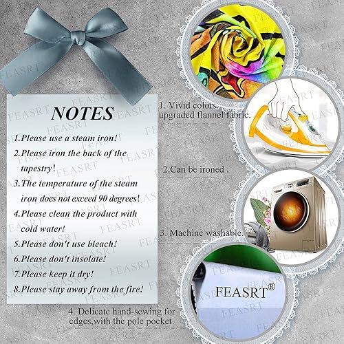 Miniatura 4 de Tapiz real medieval europeo doncella y unicornio, 90x84 pulgadas franela suave, para colección de arte medieval de arte decorativo de pared