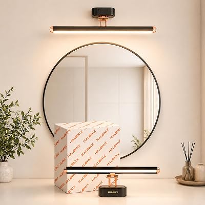 Halonix Signia 6W 3-in-1 Color Changing Mirror Light/Picture Light | Adjustable Color (Warm White, Natural White & Cool White) | Vanity Ligh