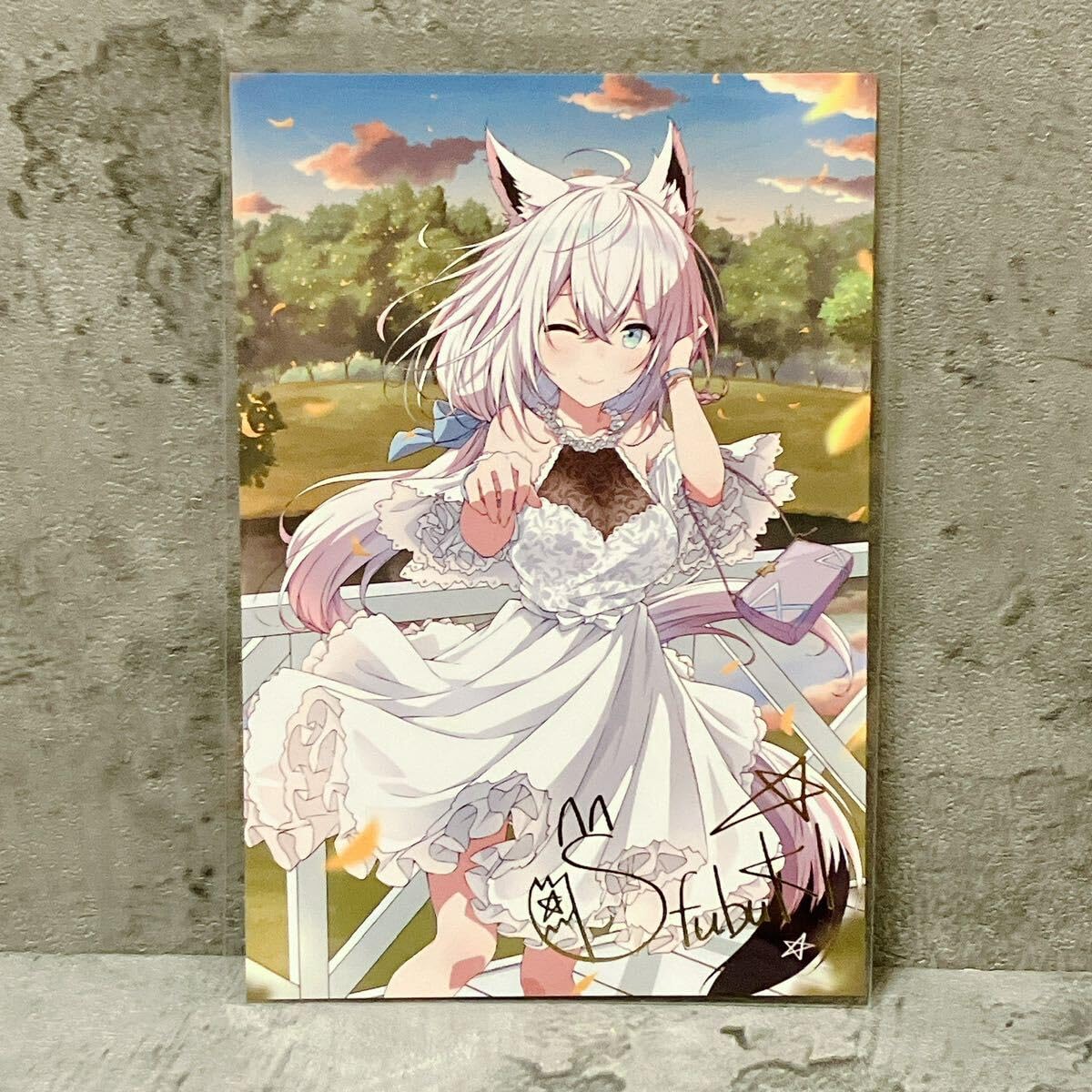 Amazon.co.jp: ほろらいぶ 白上フブキ 誕生日 2021 複製サイン