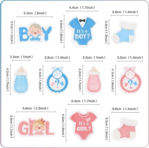 Miniatura 6 de Cyodoos 36 piezas de decoración de oso para cupcakes con purpurina, oso con purpurina, decoración de pastel de primer cumpleaños, baby shower,