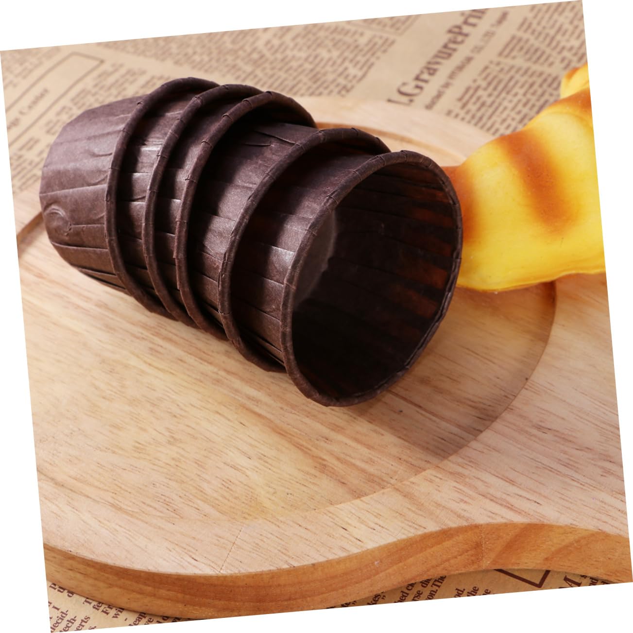 MAGICLULU 300pièces Caissettes à Muffins Papier Chocolat Doublures De Cupcakes Anti-adhésives Accessoires De Pâtisserie Pour Gâteaux Et Desserts