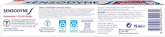 Sensodyne Hassasiyet + Çürüklere Karşı Koruma Diş Macunu 75ml