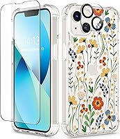 Vista 193 de GVIEWIN - Funda para iPhone 11 con protector de pantalla + protector de lente de cámara, cubierta protectora transparente suave de poliuretano