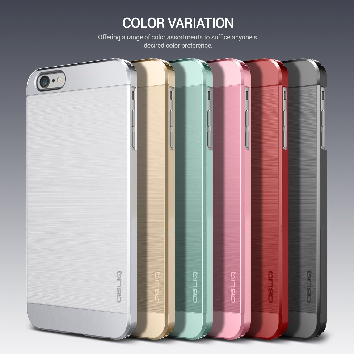 iPhone 6S Plus Case, OBLIQ [Slim Meta] [Metallic Red] Premium Slim Fit Thin Armor All-Around Shock Resistant Polycarbonate Metallic Case for Apple iPhone 6S Plus (2015) & iPhone 6 Plus (2014)