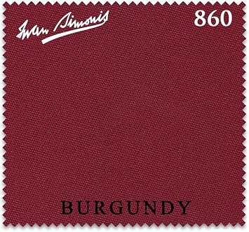 Iwan Simonis 860 Pool Billiard Table Cloth - Authorized Dealer Burgundy, 8 ft