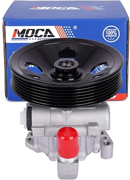 MOCA Power Steering Pump with Pulley fits For Mercedes-Benz 2000-2001 CL500 Base 5.0L, 2001 CL500 Base 5.0L, 2001 S600 Base 5.8L, 2003-2005 E320 Base 3.2L 5.0L, 2003-2006 E500 Base 5.0L