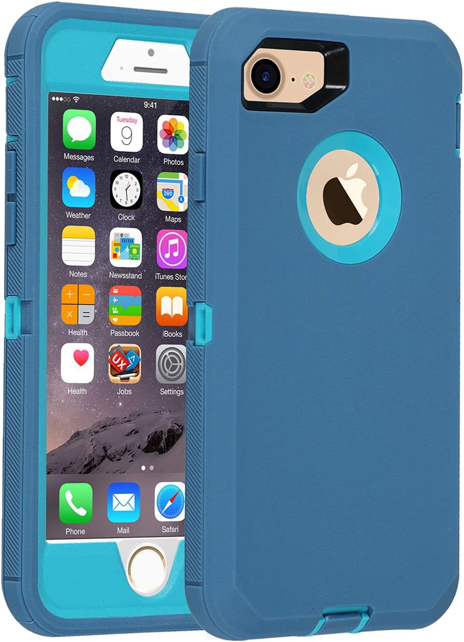 CoGoldguard for iPhone 7 case/iPhone 8 case, [Heavy Duty] 3 in 1 Built