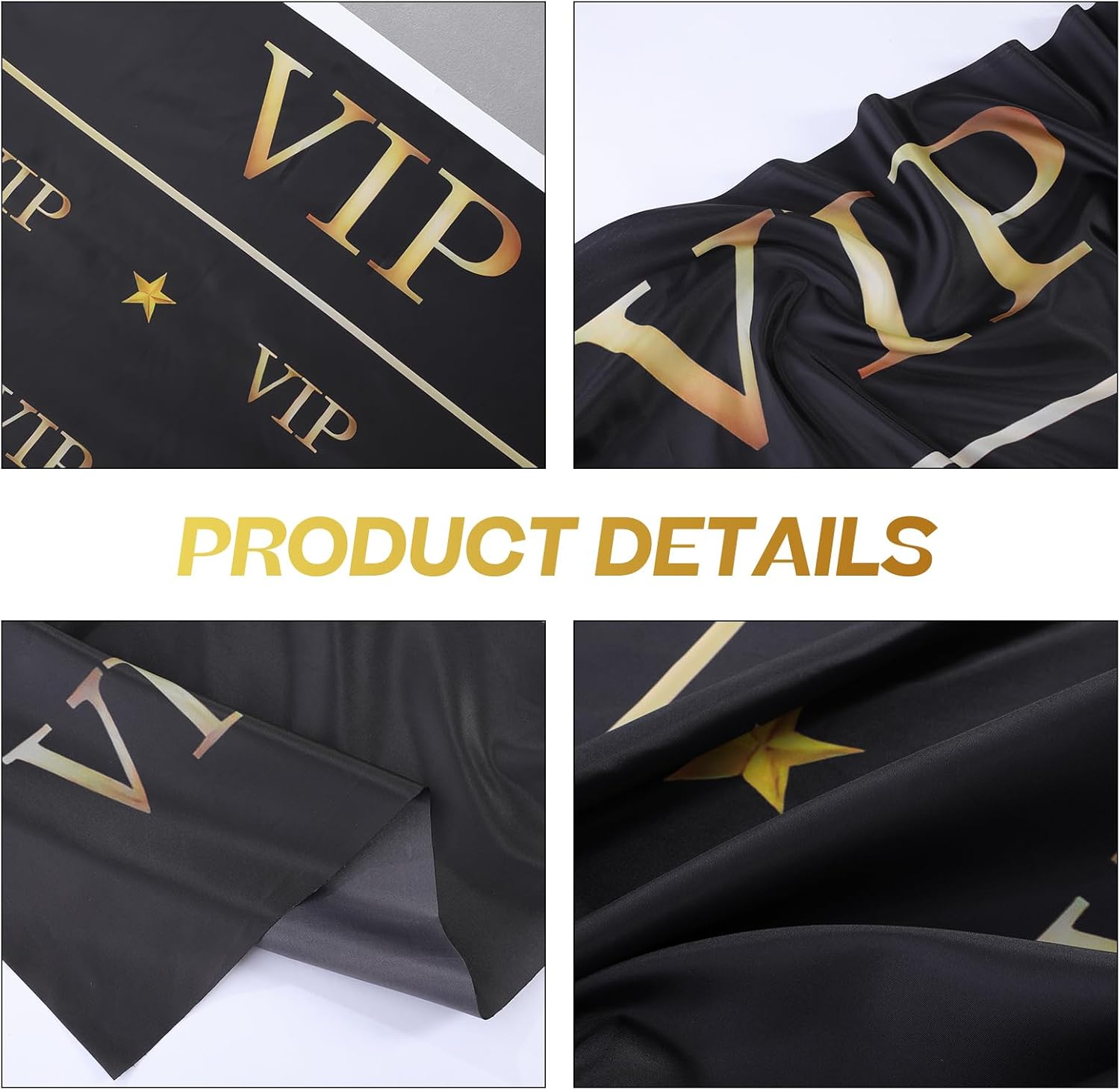 VitalCozy 8 x 12 Ft VIP Photography Backdrop Red Carpet Event Movie Award Backdrop Crown Star Black Photo Studio Backgrounds Polyester Fabric Celebrity Activity Ceremony Banner Props Decorations