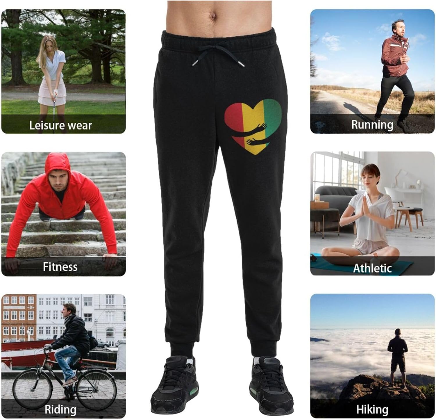 Men's Long Pants Athletic Running Pants Lightweight Quick Dry Gym Sports Pants